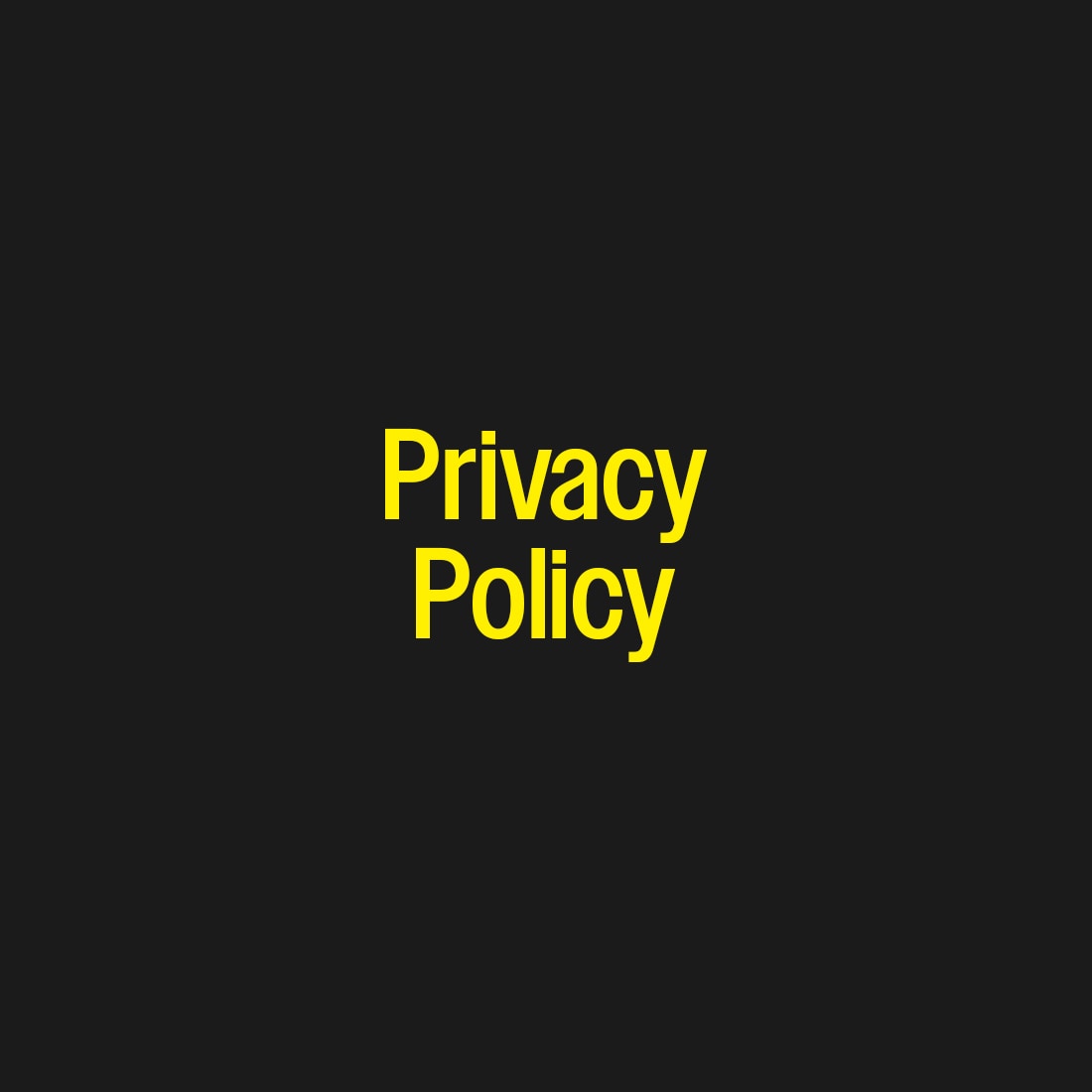 Cortech Privacy Policy